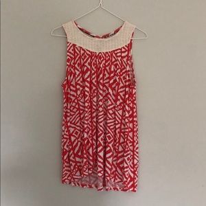 Pink patterned small Max Jeans tank top